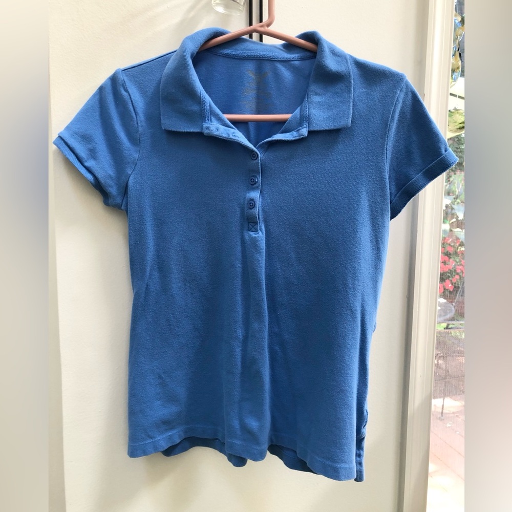 Faded Glory Blue Polo Shirt, Lovingly Used